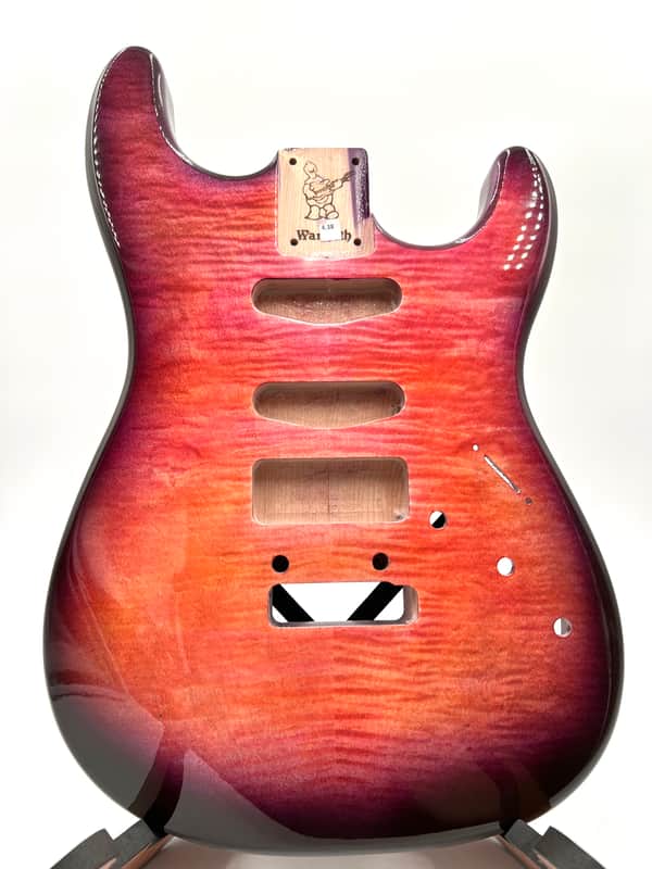 Warmoth Custom Stratocaster “Tequila Sunrise “ Strat Flamed Maple Stratocaster image 1