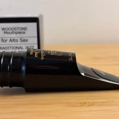 Ishimori Woodstone Traditional Jazz Mouthpiece Alto sax #5 2025 - Black image 2