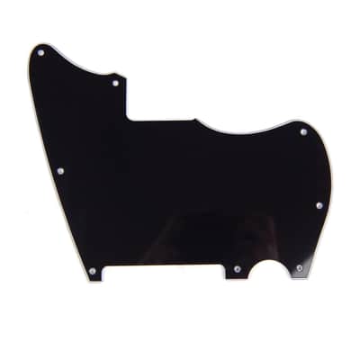 Jazzcaster / telemaster Hybrid Style Guitar Pickguard ,no pickup, 3ply Black
