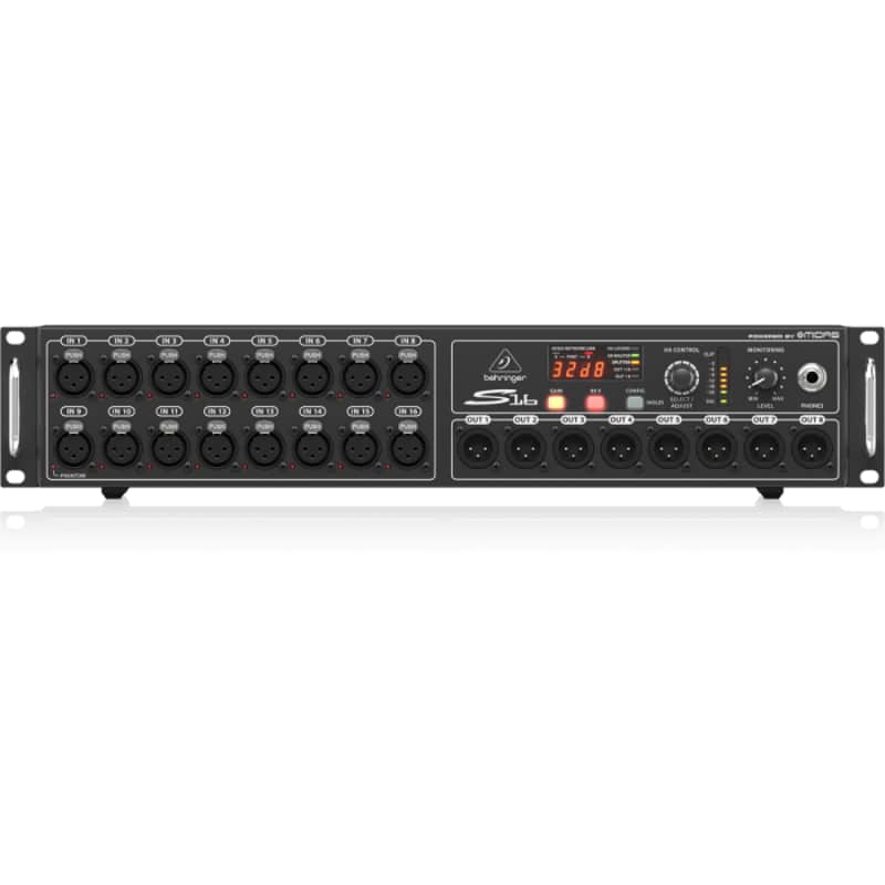 Behringer S16 | 16 Remote Midas Preamps | 8 XLR Outputs with AES50 Networking image 1