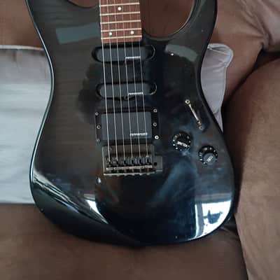 Fernandes MIJ Matsumoku 1980s gloss black Electric Guitar. Light weight only 6.9 lbs. image 2