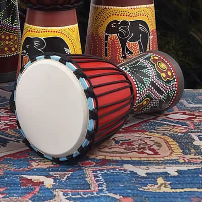 8 Inch Hand Drum with Beautiful Hand Painting - Professional Frame Drum for Adults & Beginners image 5