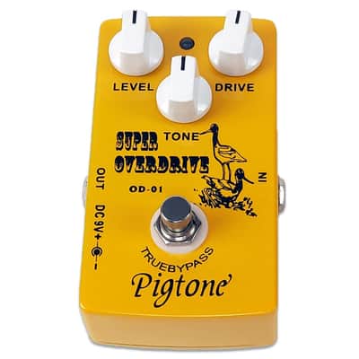 Pigtone PP-21 Super Overdrive Guitar Effect Pedal 9V DC-True Bypass image 4