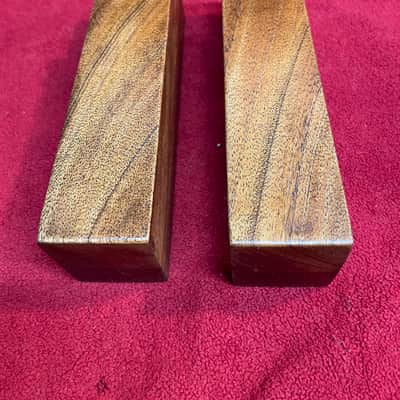 Fender Rhodes MK1 Keyboard End Blocks - Exotic African Sapele Wood image 6