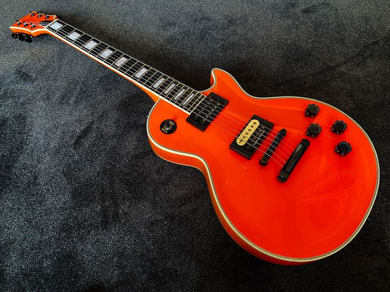 ESP Edwards E-LP-85CD Les Paul Custom - Orange - VERY GOOD