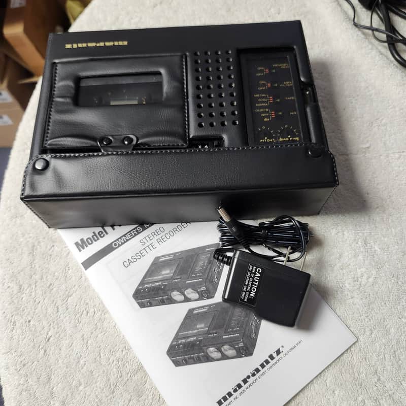 Super Clean Marantz PMD430 CP430 Rebuilt 3-Head Portable Cassette W/Accessories image 1