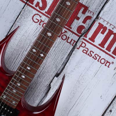 BC Rich NJ Series Beast Electric Guitar Flame Maple Trans Red w Hardshell Case image 9