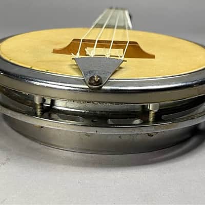 Werco Dixie Uke Banjo Ukulele Banjolele Soprano Steel Body Vintage 1950s image 6