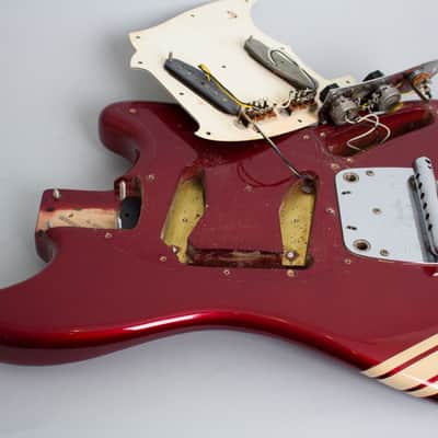 Fender  Competition Mustang Solid Body Electric Guitar (1971), ser. #306296, original grey hard shell case. image 21