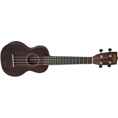 Gretsch G9100-L Soprano Long-Neck Ukulele with Gig Bag, Vintage Mahogany Stain image 4