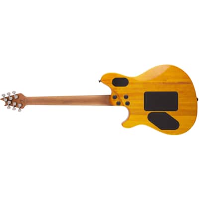 EVH Wolfgang WG Standard Quilted Top w/Baked Maple Neck - Transparent Amber image 8