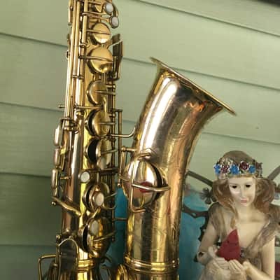 SUMMER DEAL FANTASTIC CONN STENBERG PORTRAIT GOLD PLATED ALTO SAXOPHONE " THE TRAVLIN' GYPSY "1924 FINISH 00 NEW PADS image 8