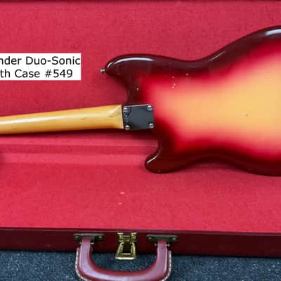 1961-1962 Fender Duo-Sonic SunBurst (#549) Original Vintage Finish/Body+Case image 22