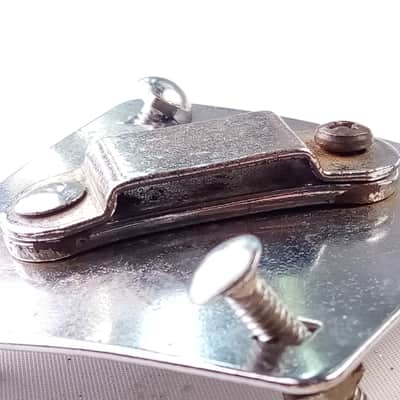 Rogers Diamond Ride Tom Shell/Bass Drum Rail Mount Chrome Bracket Vintage 60s US image 3