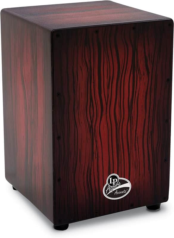 LP Aspire Accents Wire Cajon Dark Wood Streak LPA1332-DWS image 1