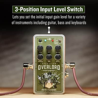 Electro-Harmonix Nano Operation Overlord Allied Overdrive Pedal image 8