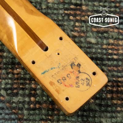 Vintage 1977 Fender Telecaster neck & original tuners *flame maple w/rosewood* image 8