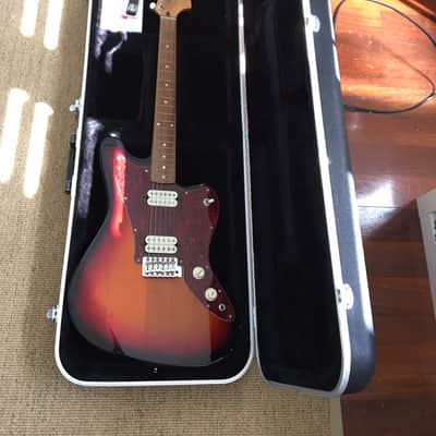 Squier Jagmaster II (2005) with hardcase. Sunburst, tortoise, alder, rosewood. image 17