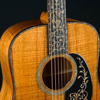 Martin D-45 Custom Tree of Life Premium Highly Flamed Koa NEW image 6