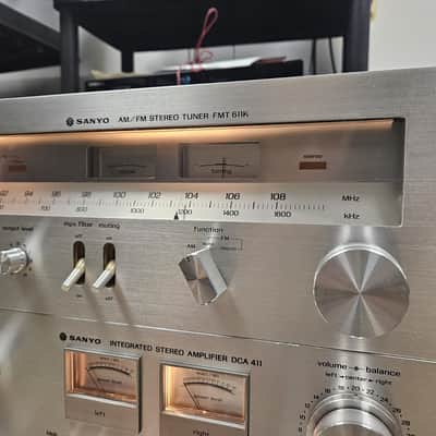 Sanyo DCA 411 & FMT 611 Sterei Receiver And Tuner | Tested And Working image 3