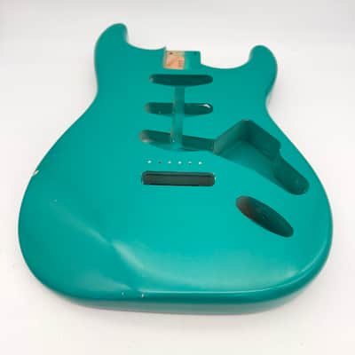 MJT Stratocaster Body Alder Relic Nitro USA Sherwood Green mjt5523 image 6
