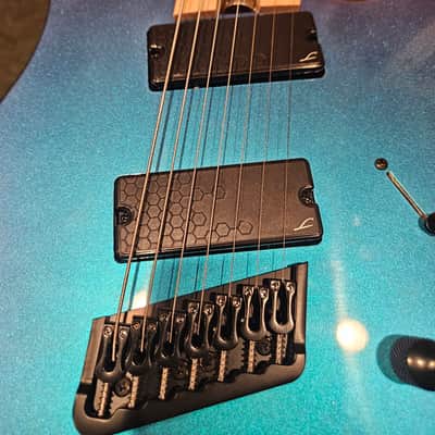 Legator Ninja N7FS Multiscale 7-String Guitar, Maple Fretboard, Lunar Eclipse image 13