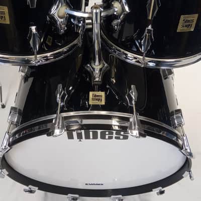 Fibes 1970s Fiberglass Shell Pack in Black – 24″,13″,14″ & 18″ image 3