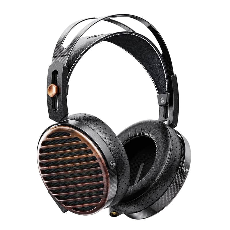 FiiO FT7 Headphones Open-Back Planar 106mm Planar Magnetic Monitor Earphone Gold Diaphragm Carbon Fiber Shell Detachable Cables (Black) image 1
