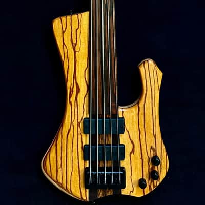 MG Bass Extreman Fretless 5 - Bartolini pickup Macassar ebony fingerboard image 1