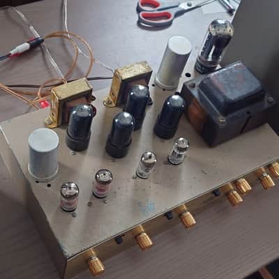 Vintage 60s Merrell 30w Stereophonic Integrated Tube Amp & Cage Recapped SA-30 image 7