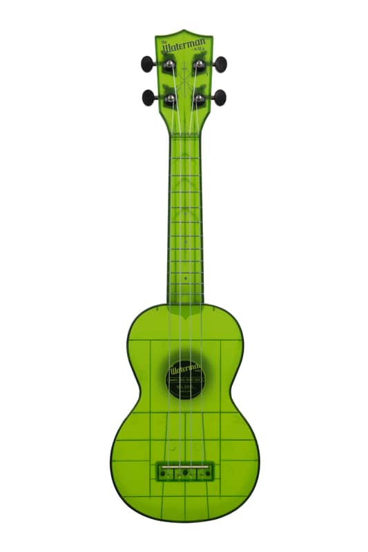 Kala KA-WMT-GN-S Waterman Soprano Ukulele, Transparent Jade Green image 1
