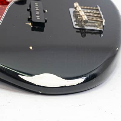 1964 Fender J Bass Pre-CBS Loaded Body with Pickups – Black Vintage Bass Guitar image 9