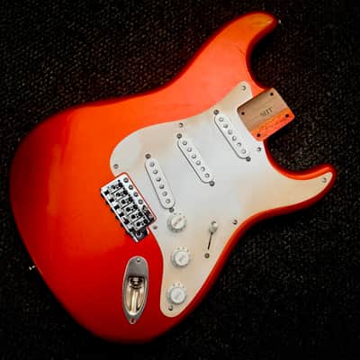 MJT Loaded Body Stratocaster 2020s - Metallic Orange image 1