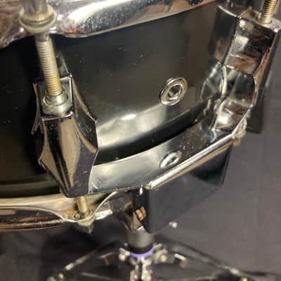 Fibes - 5.5x14" Nazareth Square-Badge Era, Black-over-Fiberglass Snare 1977–1979 image 9