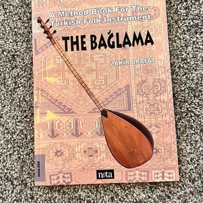 Turkish Saz Baglama with Hard Case, Chord Sheet, Practice Book, Picks, and Extra Strings image 7