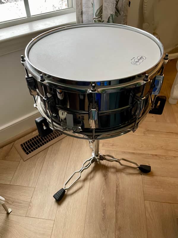 Ludwig LB417 Black Beauty 6.5x14" 10-Lug Brass Snare Drum 1994 - Present - Black Nickel-Plated image 1