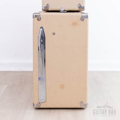 1961 Fender Bassman 6G6 Blonde Brown Panel Vintage Piggyback Tube Amp 2x12 w/ Oxford 12M6 & Victoria Covers image 5