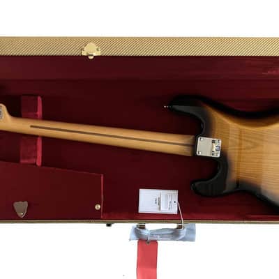 2023 Fender American Vintage II '54 1954 RI Precision P Bass 2-Color Sunburst With Tweed Hard Case & Case Candy AVRI Reissue image 6