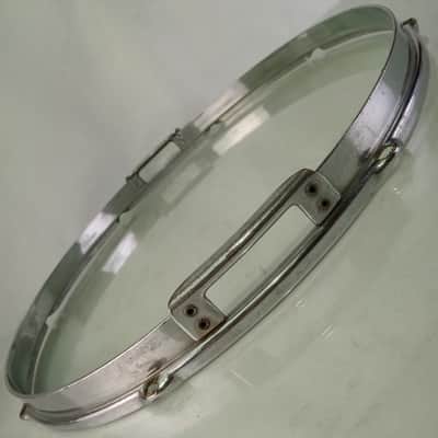 *Slingerland 15" Radio King Resonant Snare Drum Rim/Hoop Chrome Rivets Brass COB image 3
