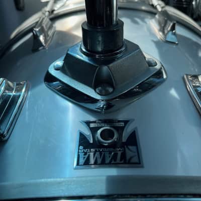 VINTAGE TAMA Imperialstar 1980's - Metallic White Complete with Hardware and Cymbals image 14