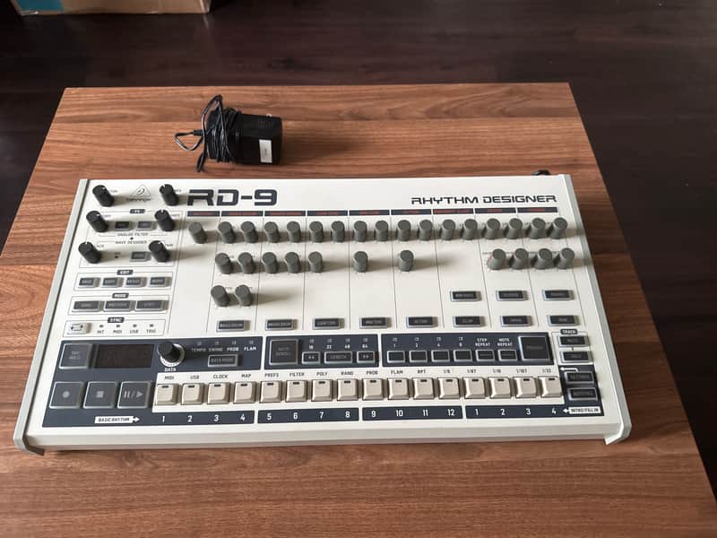 Behringer RD-9 Rhythm Designer Analog Drum Machine (2021 - Present) - Classic 909 Clone w/ Power Supply image 1