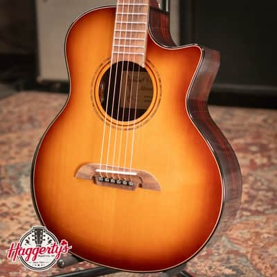 Alvarez Artist Elite Acoustic Electric Little Jumbo Travel Guitar - Shadowburst with Gig Bag image 1