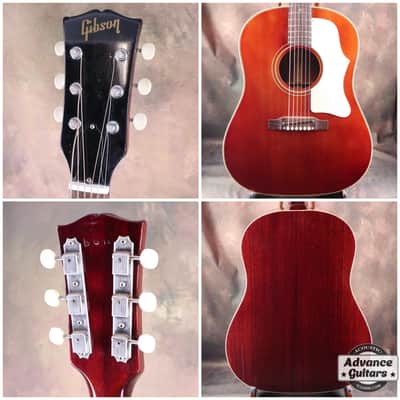 Gibson 1966 J-45 Cherry Red “BGN” Stamped image 3