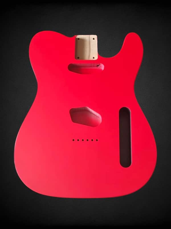 Telecaster Body Fiesta Red, Satin Nitro, Alder image 1