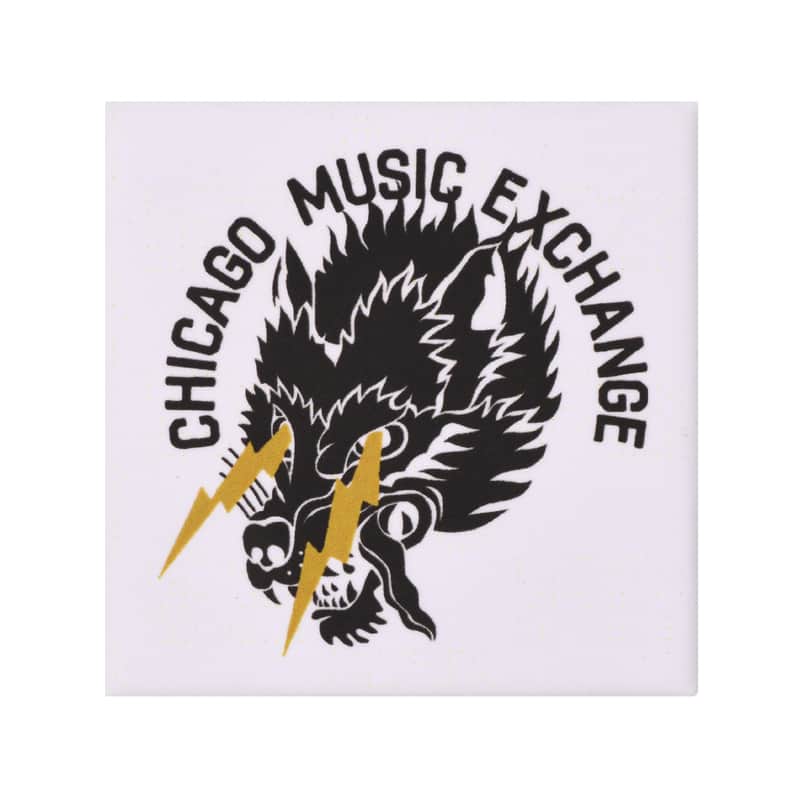 CME "Wolf Lightning" Magnet, Matte, 2x2" Square image 1