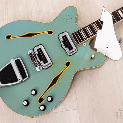 1971 Fender Coronado II Vintage Hollowbody Guitar Sonic Blue w/ Case image 19