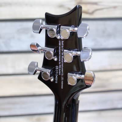 Used (2021) PRS SE Custom 24 Solid Body Electric Guitar Black Gold Burst Finish with Gigbag image 6