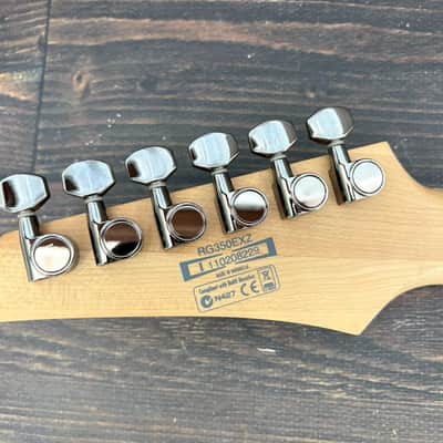 2011 Ibanez RG350EXZ Wizard III Neck Sharktooth Inlays Black imagen 18