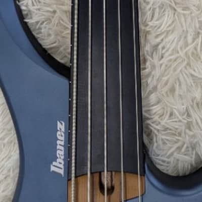 Ibanez EHB1005FAOM Headless Fretless 5-String Bass - Arctic Ocean Matte Finish image 5