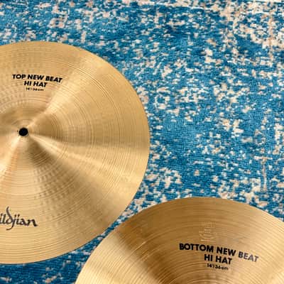 ULTRA CLEAN 14” Zildjian A NEW BEAT Hihats 920g 1379g EARLY MODEL! image 11